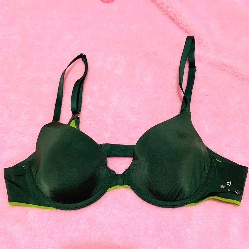 BUNDLE AERIE 2 blue and green Bras size 32A